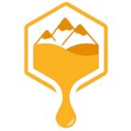 The Snowdonia Honey Co droplet Logo in yellow
