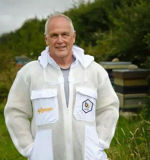 Alun, Owner - The Snowdonia Honey Co., this picture relates to welsh wildflower and welsh heather honey for sale from the Snowdonia Honey Co.